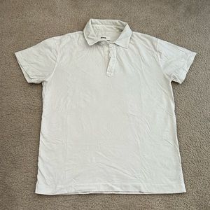 Buck Mason Cream Cotton Polo